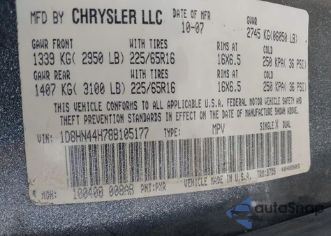 2011 Dodge Grand Caravan Crew from USA, damaged, VIN 2D4RN5DG2BR651333